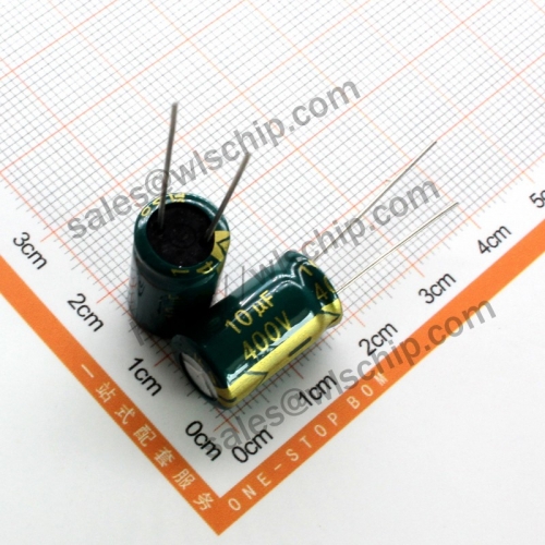 DIP In-line aluminum electrolytic capacitor 400V 10uF 10 * 16mm
