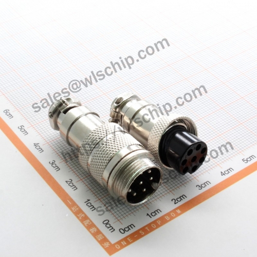 GX16-8 connector aviation socket connector 16mm cable connector 8Pin 8 core butt set