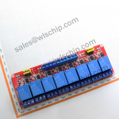 Relay module 8 road 24V high and low level trigger with optocoupler isolation