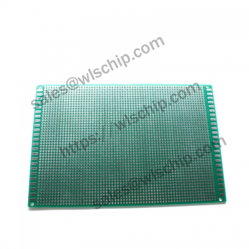 Double-sided spray tin green oil board 10 * 22CM green pitch 2.54mm PCB board