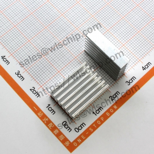 Radiator Aluminum heat sink 20 * 14 * 6mm silver white without stickers
