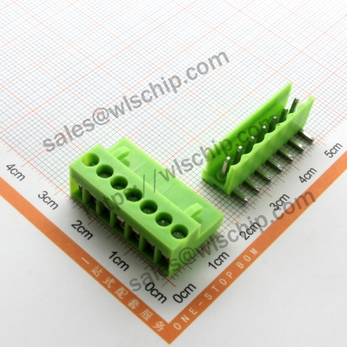 HT3.96 Connector Terminal Block Plug-in Pitch 3.96mm 7Pin Elbow + Socket