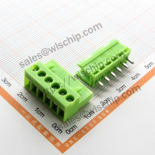 HT3.96 Connector Terminal Block Plug-in Pitch 3.96mm 6Pin Straight Pin + Socket