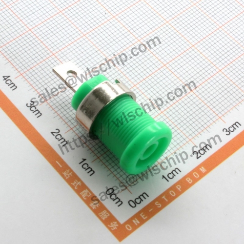 4mm banana socket high current safety panel socket terminal hole 12mm green