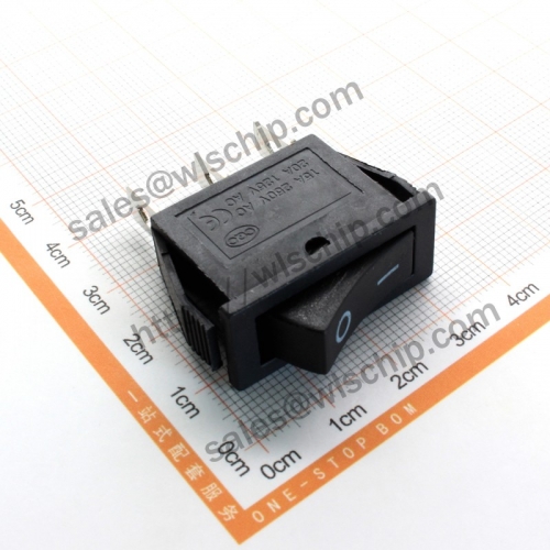 KCD3 two-stage 3Pin black no light power Boat shape switch Rocker Switch