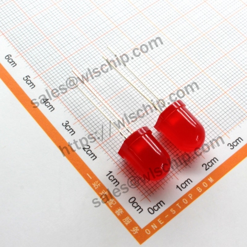 LED DIP LDE F10mm highlight long feet red red