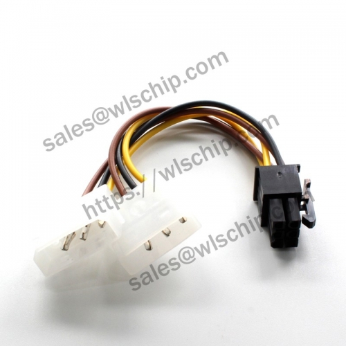 6P power cable 6pin graphics power cable 6pin to 4pin