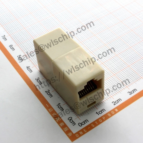 RJ45 network connector 8P8C network straight-through extension double pass butt joint