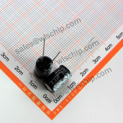 DIP In-line aluminum electrolytic capacitor 400V 3.3uF 8 * 12mm