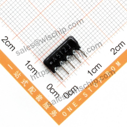 Arranged resistor 5P 5.1K A512J A05-512 pitch 2.54mm
