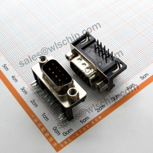 Connector DR9 Plug Solder Plate Male