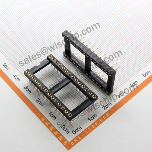 Integrated Circuit DIP Socket IC Connector Round Hole 28Pin Wide Body High Quality