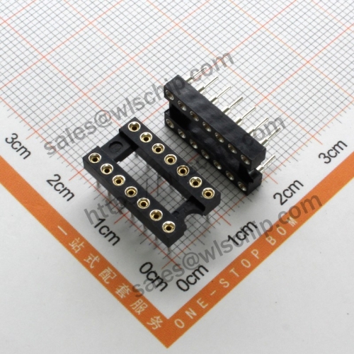 Integrated Circuit DIP Socket IC Connector Round Hole 14Pin High Quality