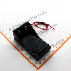 9V battery box with cable without cover