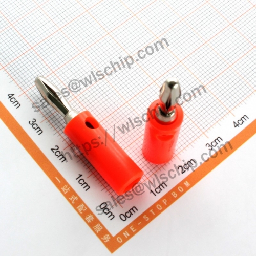 Banana plug 4mm test plug red premium