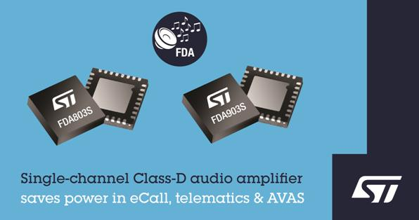 STMicroelectronics Launched Automotive Audio Amplifier Chips