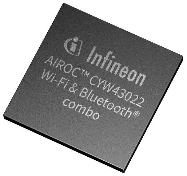 Infineon launches AIROC™ CYW43022 Wi-Fi 5 and Bluetooth® 2-in-1 with 65% lower power consumption and significantly longer battery life in IoT applicat