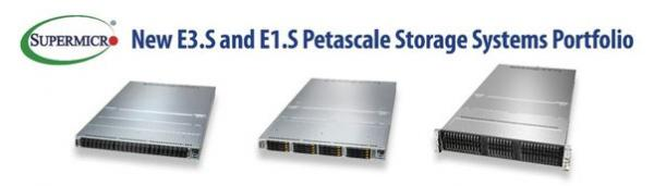 Supermicro Introduced All-Flash Servers with EDSFF E3.S and E1.S Storage Drives Across Multiple Product Families