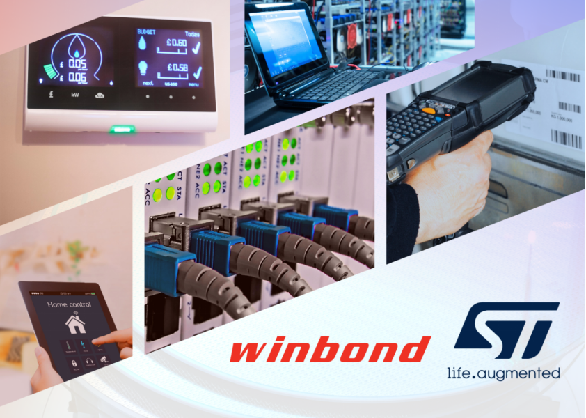 Winbond Helps STMicroelectronics Enhance STM32 Series Memory Performance for Smart Industrial and Consumer Applications