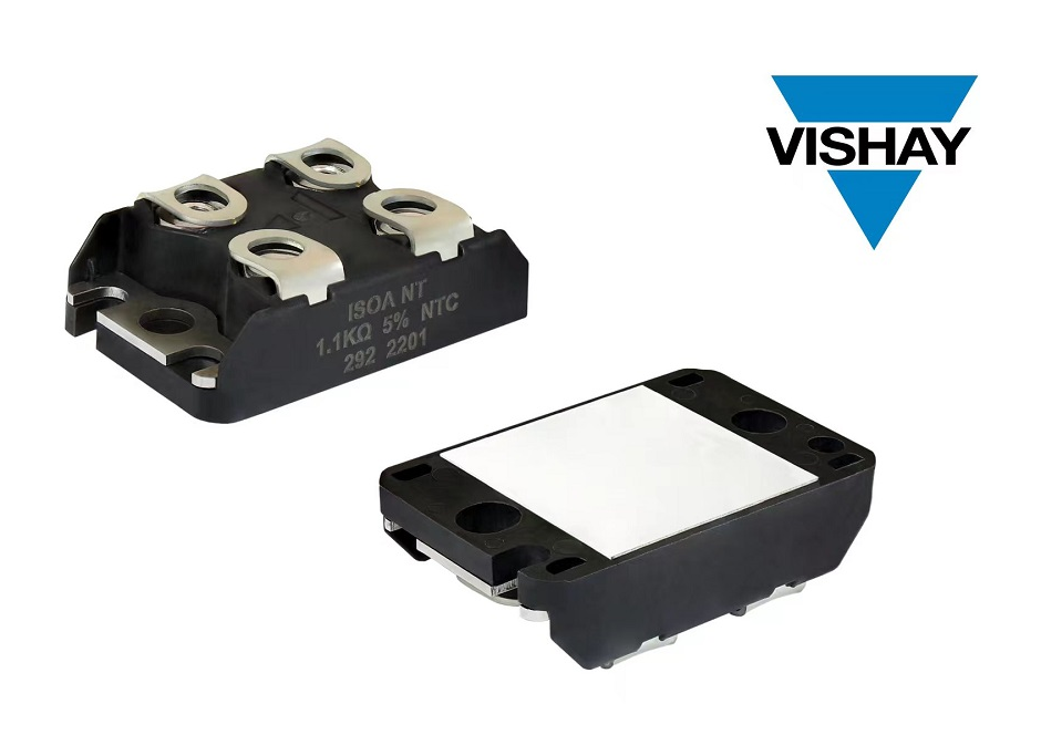 Vishay Introduces Thick Film Power Resistor with Optional NTC Thermistor and PC-TIM to Simplify Design, Save Board Space and Reduce Costs