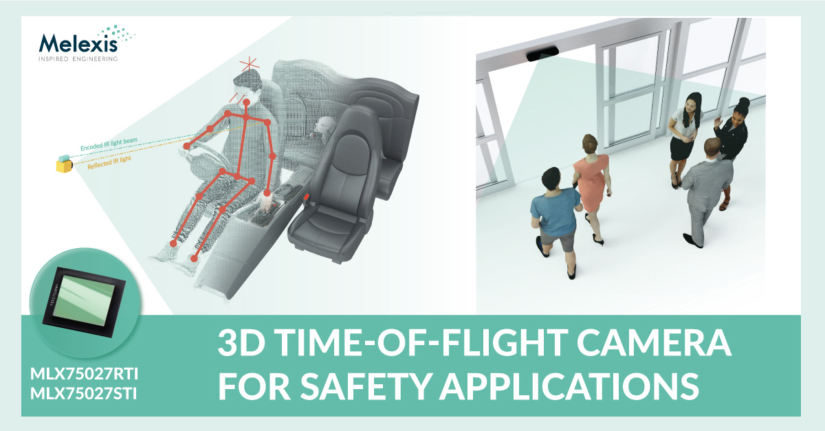 Melexis ToF sensors help enable functional safety applications