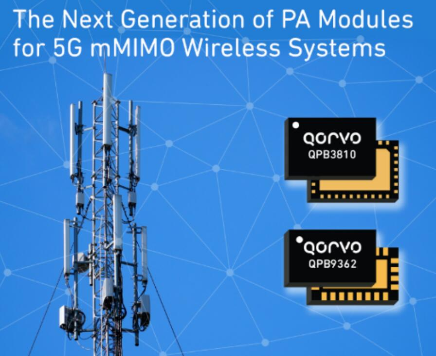 Qorvo® Brings Next-Generation PA Module to 5G mMIMO Wireless Systems