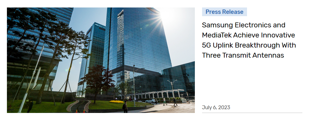 At 363Mbps, Samsung and MediaTek Announce Record Breaking 5G Triple Antenna Upload Speeds