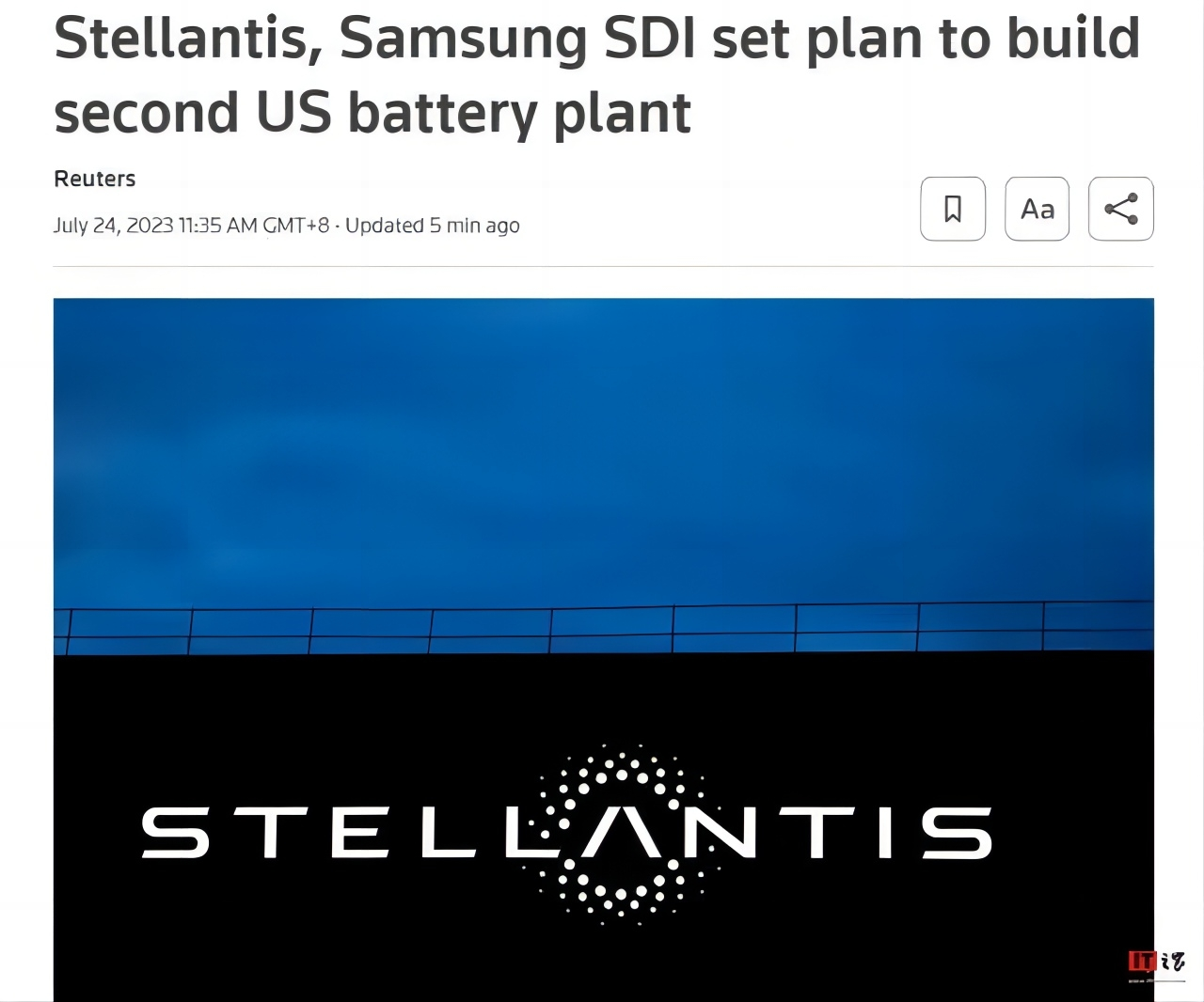 Stellantis, Samsung SDI plan second U.S. battery plant