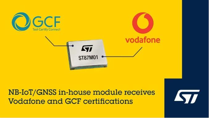 ST's location-aware mobile network IoT module receives Vodafone NB-IoT certification