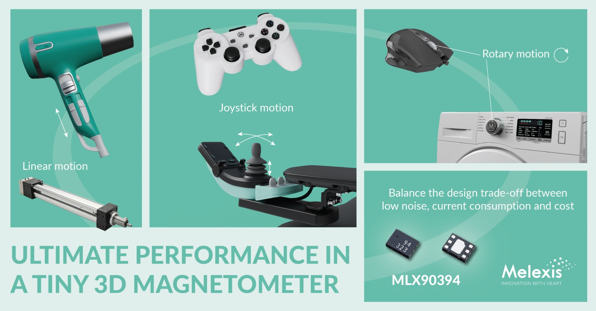 Melexis Expanded Performance Limits with New Miniature 3D Magnetometer