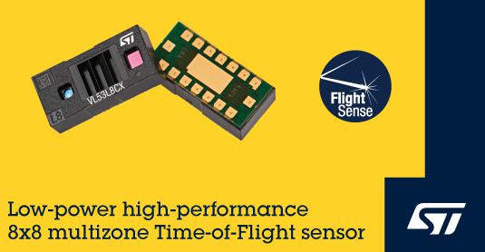 ST's next-generation multi-zone time-of-flight sensor improves ranging performance and energy efficiency