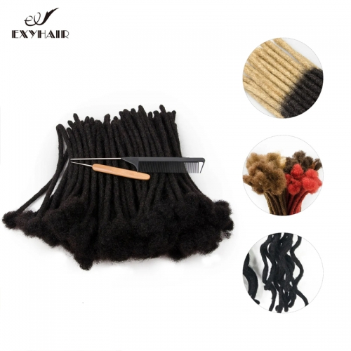 0.4CM Best Selling Tight Afro Kinky Human Hair Crochet Dreadlock Extensions (Free crochet hook + Free shipping)