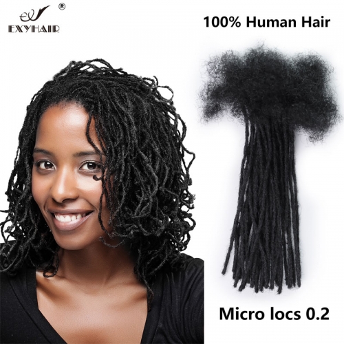Micro Faux Locs Crochet Hair, Sister Mini (0.1 cm) Afro Locks Braids Styles  ( Free crochet hook + Free shipping)