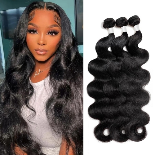 3 Bundles Body Wave 100% Unprocessed Virgin Human Hair Extensions Double Weft Natural Color