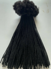 16 inch 0.4cm 100% Human Hair Crochet Dreadlock Extensions and 10 inch  #33  #613 #30 #27 #NB Afro kinky bulk hair