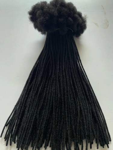 16 inch 0.4cm High Quality Afro Kinky 100% Human Hair Crochet Dreadlock Extensions