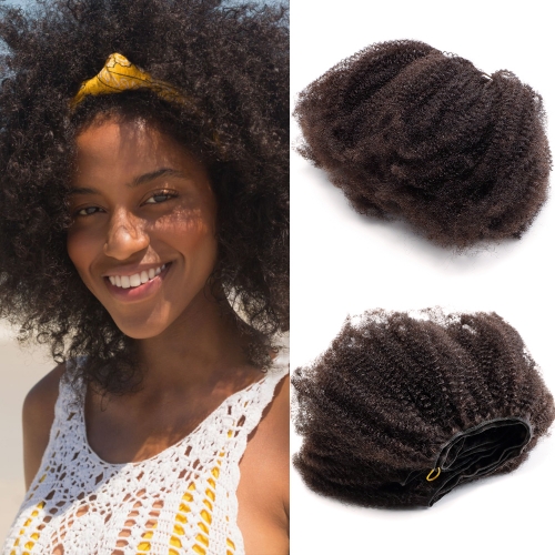 Afro Kinky Bulk for Weaving in 100% Human Hair 4B 4C Hair Extensions 120g One Bundle Hair Weave Human Hair Bundles