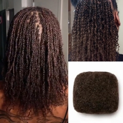 #4 Tight Afro Kinky Bulk Human Hair for Draedlock Extensions, Repair Locs, Twists and Braids