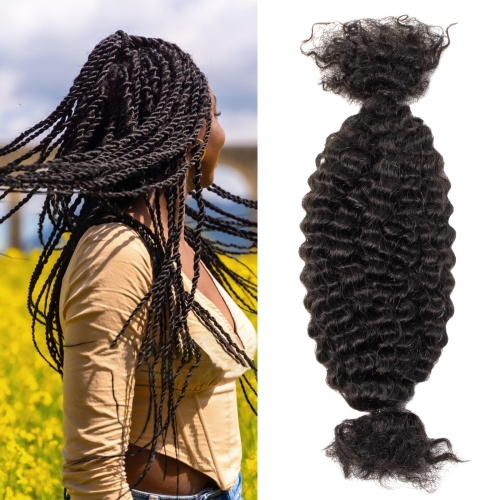 100% Human Hair Marley Twist Braiding Hair Marley Hair for Faux Locs Spring Twist Hair Passion Twist Hair Butterfly Locs Crochet Hair