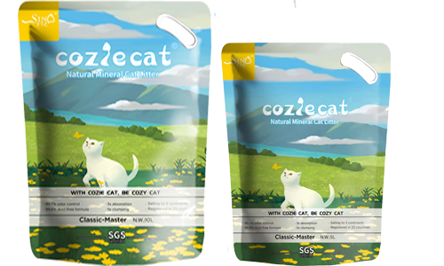 COZIE CAT 2 In 1 Formula Natural Bentonite Cat Litter