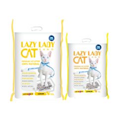 LAZY LADY-B 球形膨润土猫砂 柠檬香 1-3.5mm
