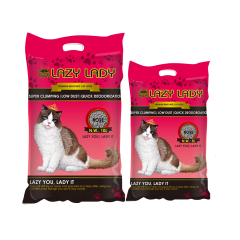 LAZY LADY-A Bentonite Cat Litter Rose Ball Shape 1-3.5mm