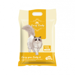 LAZY LADY-C Bentonite Cat Litter Lemon Ball Shape 1-3.5mm