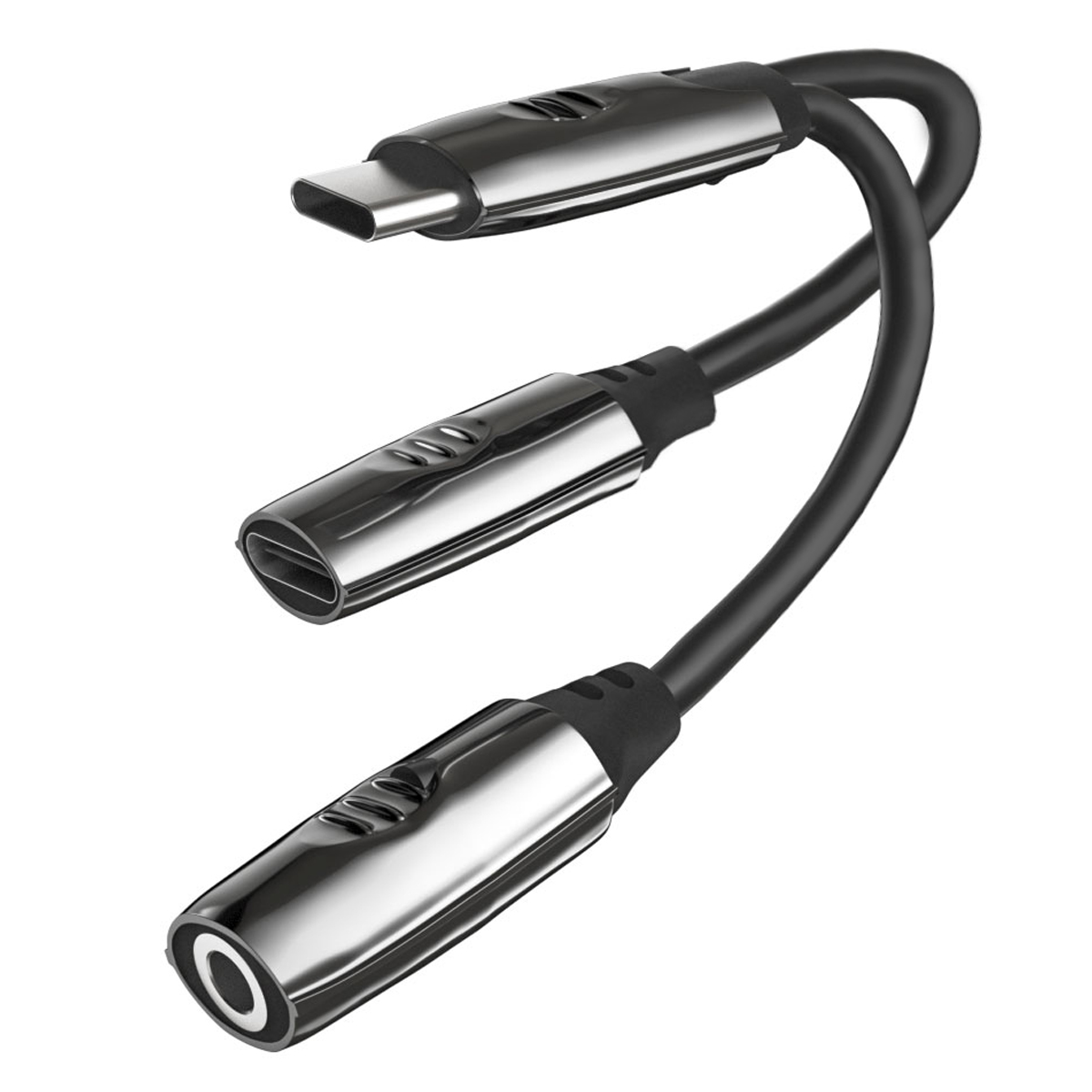 Headphone Adapter Jack Splitter, USB C to 3.5 mm Headphone Jack Adapter