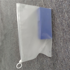 Guangzhou Lefeng Factory Custom Logo Frosted Zipper Bag With Own Logo Poly Packaging Clothing Zip Bag