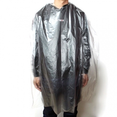 Transparent Haircut Barber Salon Shawl Plastic Disposable Hairdressing Cape