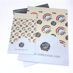 Custom personalized biodegradable printed matte designs shipping bag envelope packing plastic bags poly mailer mailing