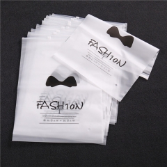 Factory Custom Transparent Own Logo Print Resealable Biodegradable Ziplock Frosted Sealing Zipper Lock Bag For Clothes Shoes