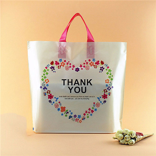 Garment Custom biodegradable Printed Plastic Own Logo Retail Shopping tote Bag packing for clothing