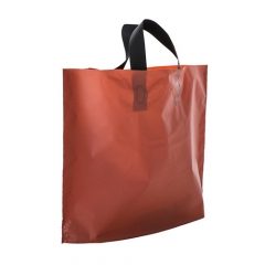 Factory Wholesale Large Black PE biodegradable Material Cheap Plastic Shopping Bag With handle